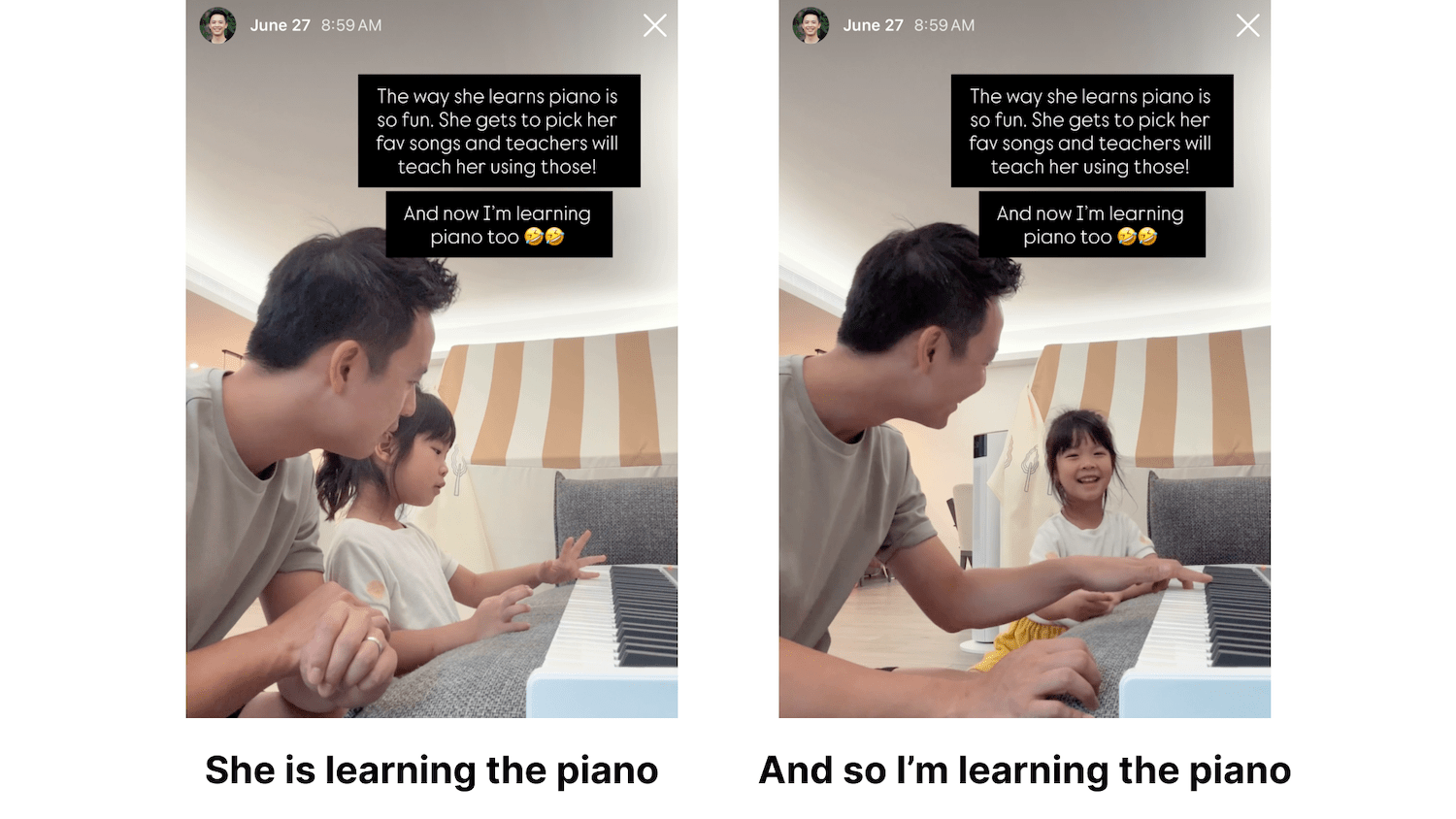 Avery Learning the Piano